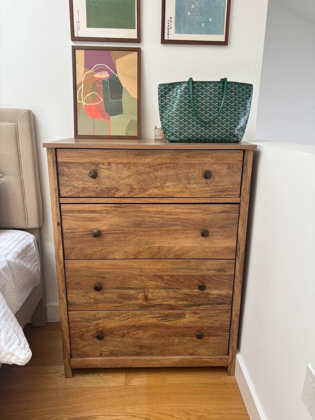 Wooden 4-Drawer Chest