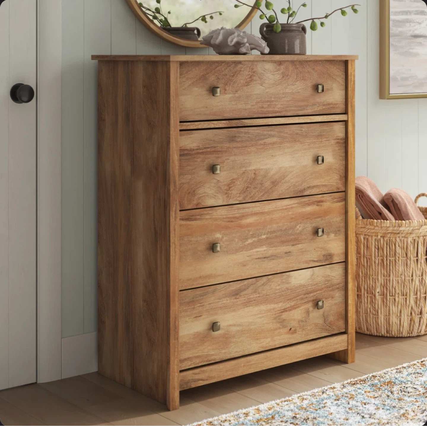 Wooden 4-Drawer Chest - photo 2