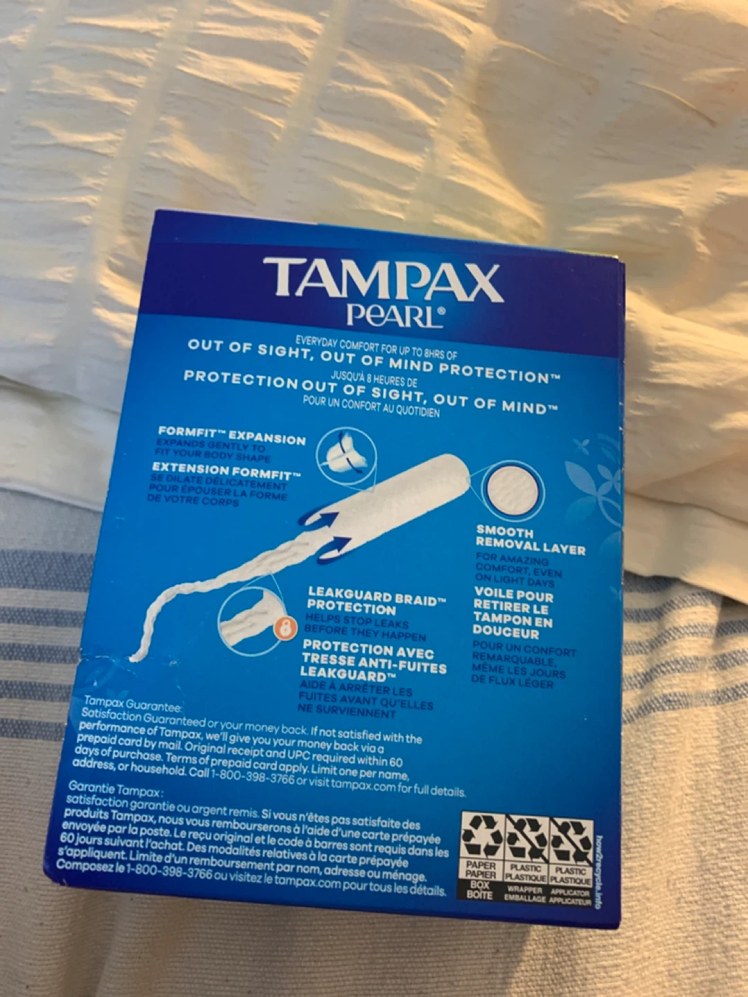 Tampax Pearl Regular Tampons - 2x 18 count(5 boxes) - photo 2