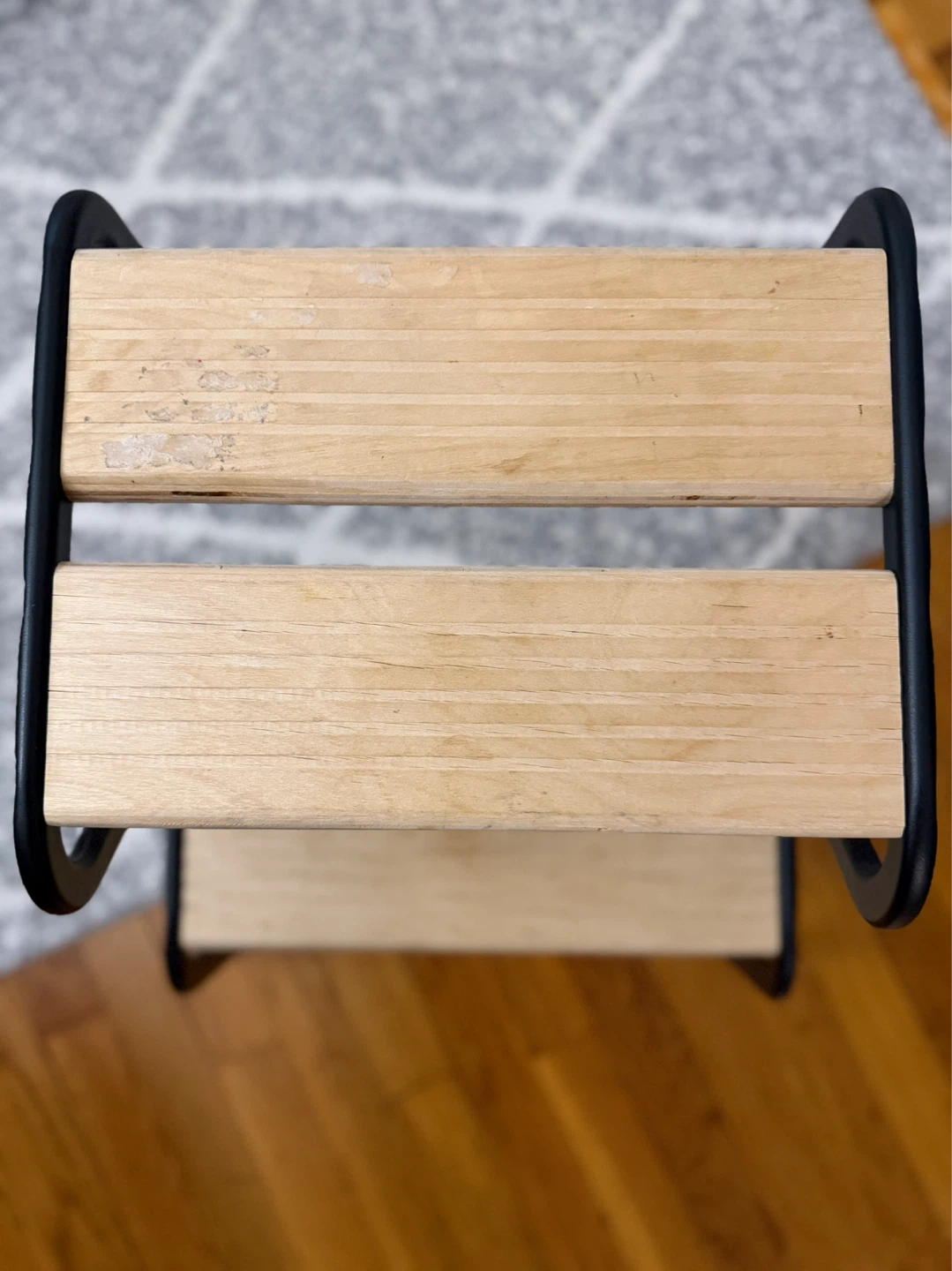 IKEA GRUBBAN Step Stool - Black/Birch - photo 2