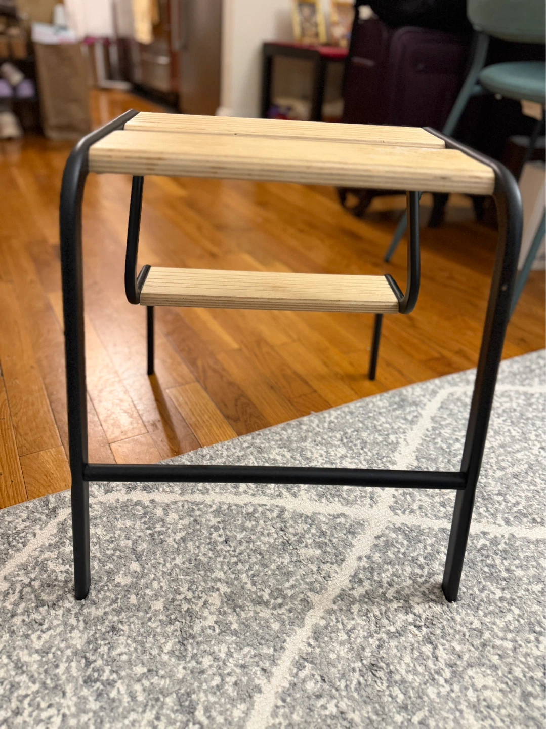 IKEA GRUBBAN Step Stool - Black/Birch - photo 3