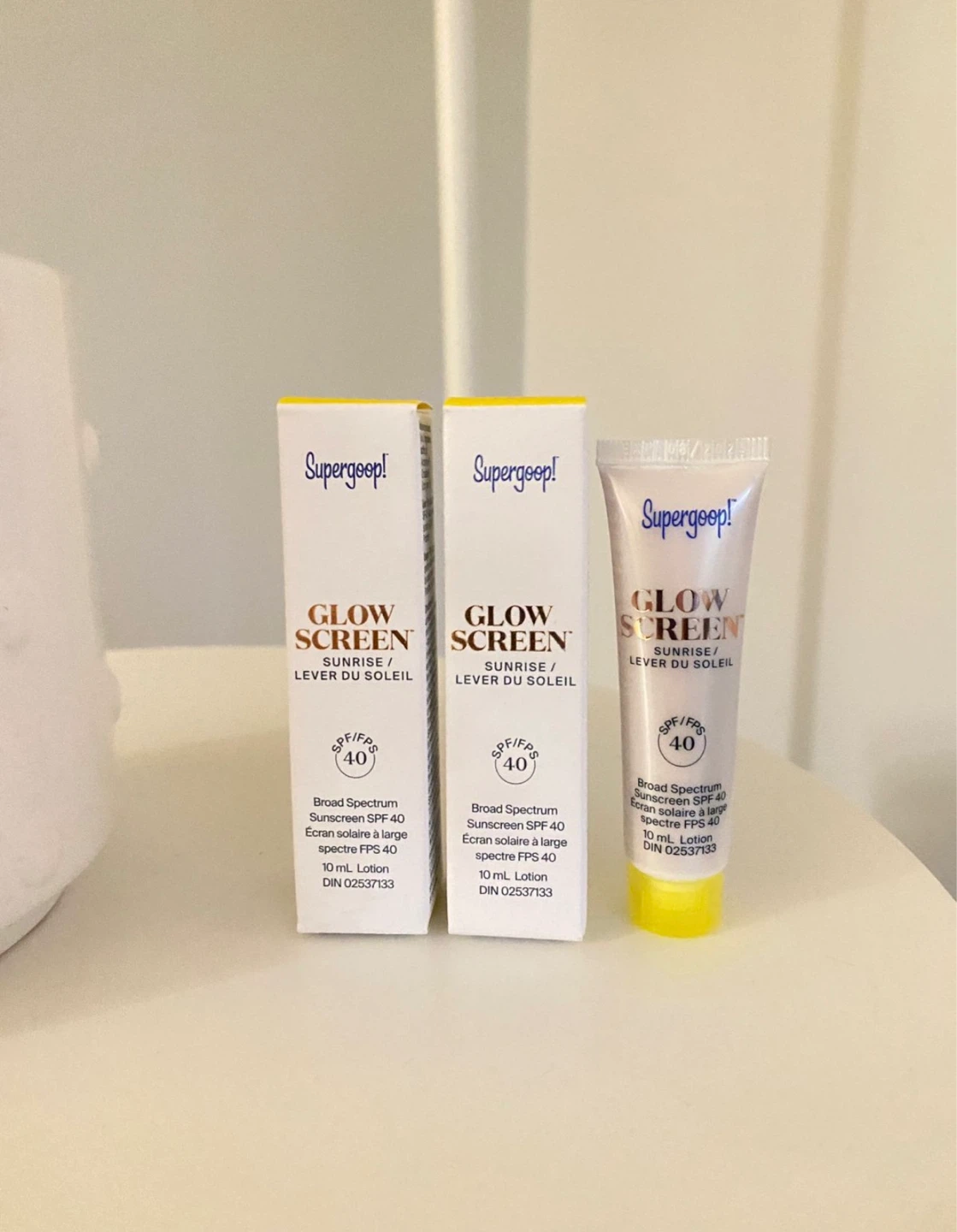 Supergoop! Glow Screen Sunrise SPF 40 (3x 10mL)