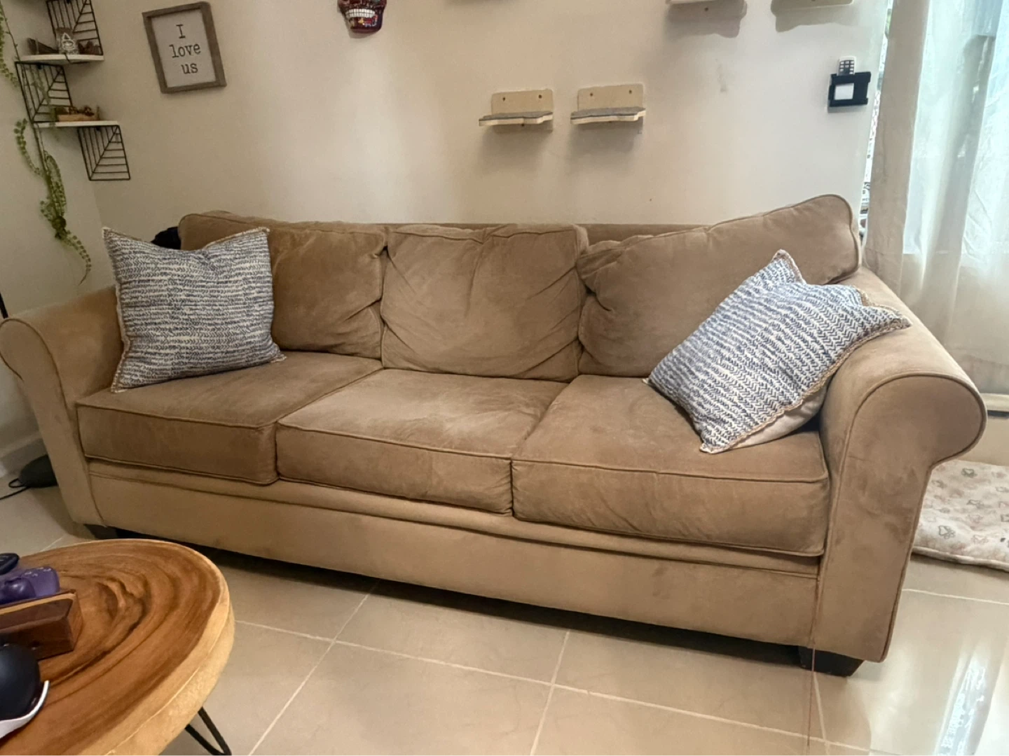 Tan 3-Seater Sofa - photo 2