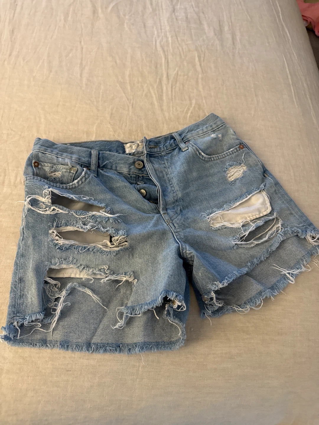 We The Free Distressed Denim Cutoff Shorts