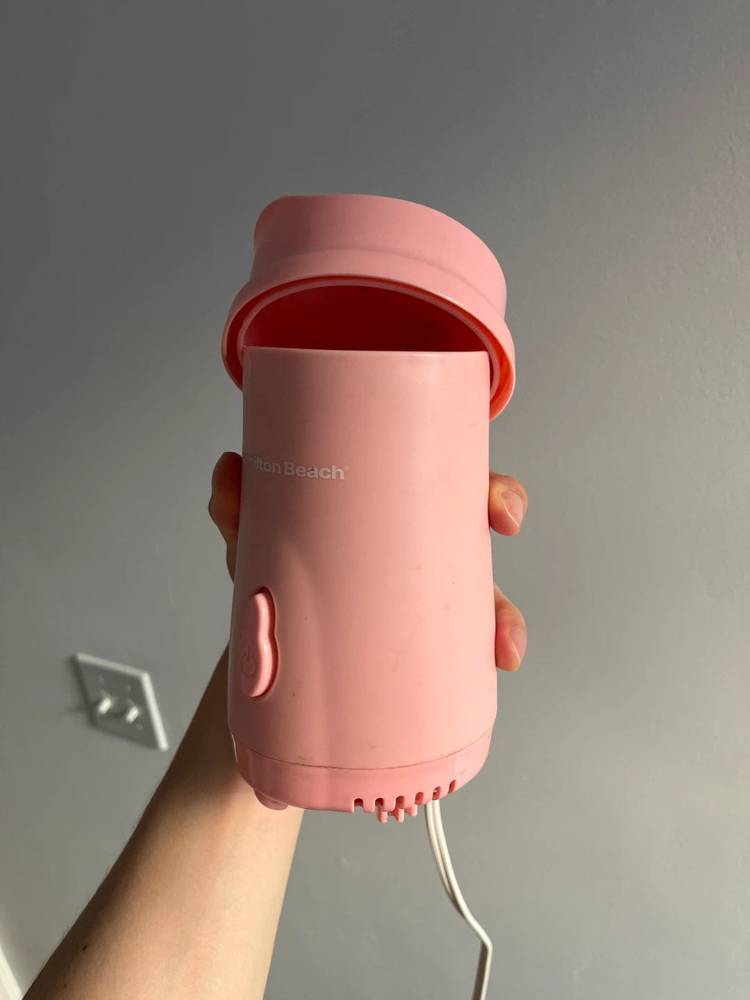 Hamilton Beach coral pink blender motor+lid - photo 2