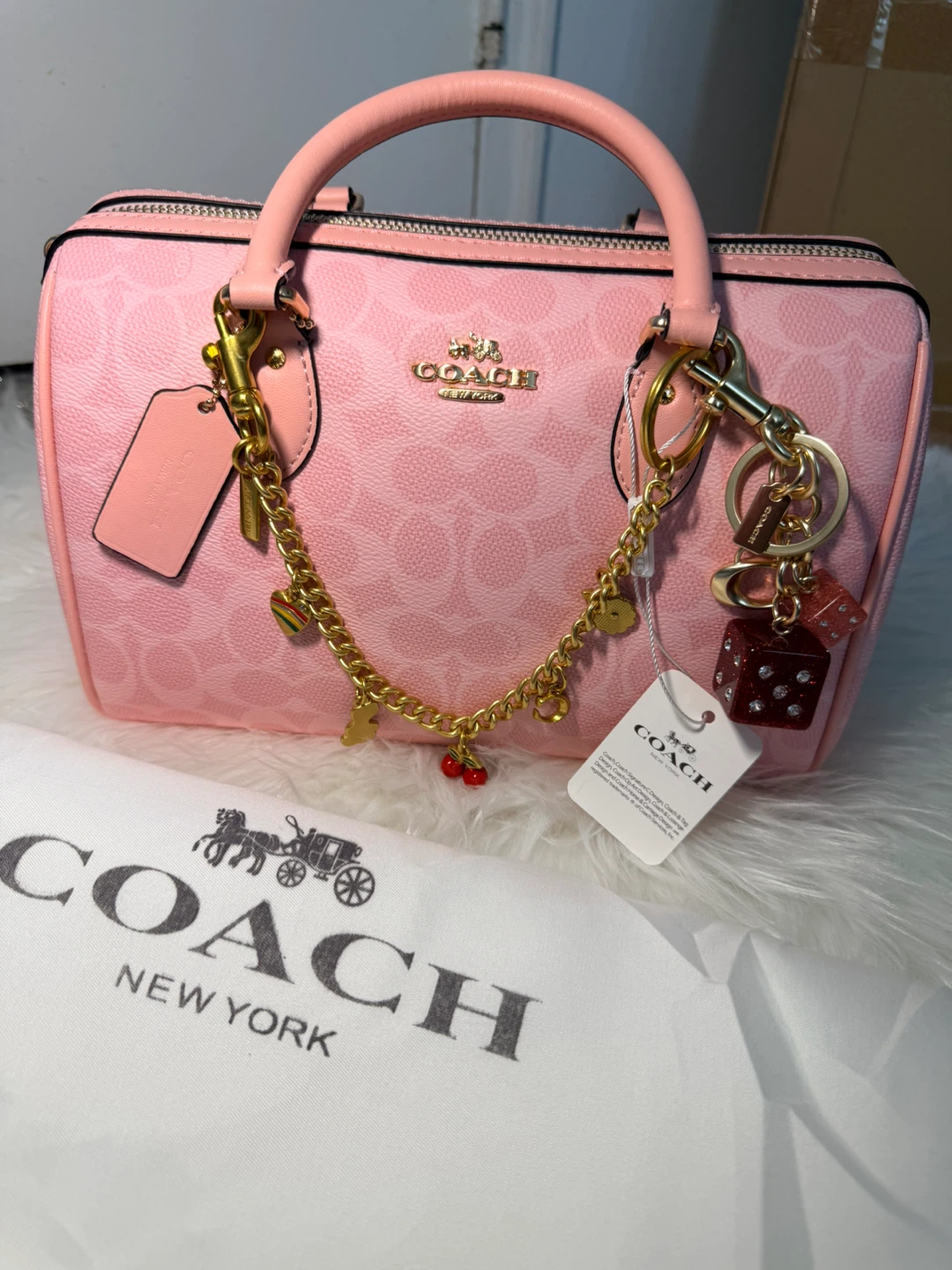 Pink coach bag - photo 3