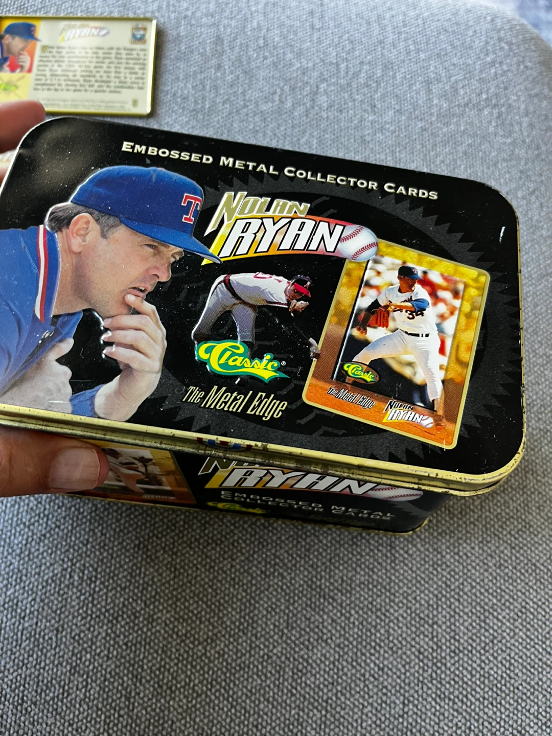 Nolan Ryan Classic The Metal Edge Embossed Metal Collector Cards
