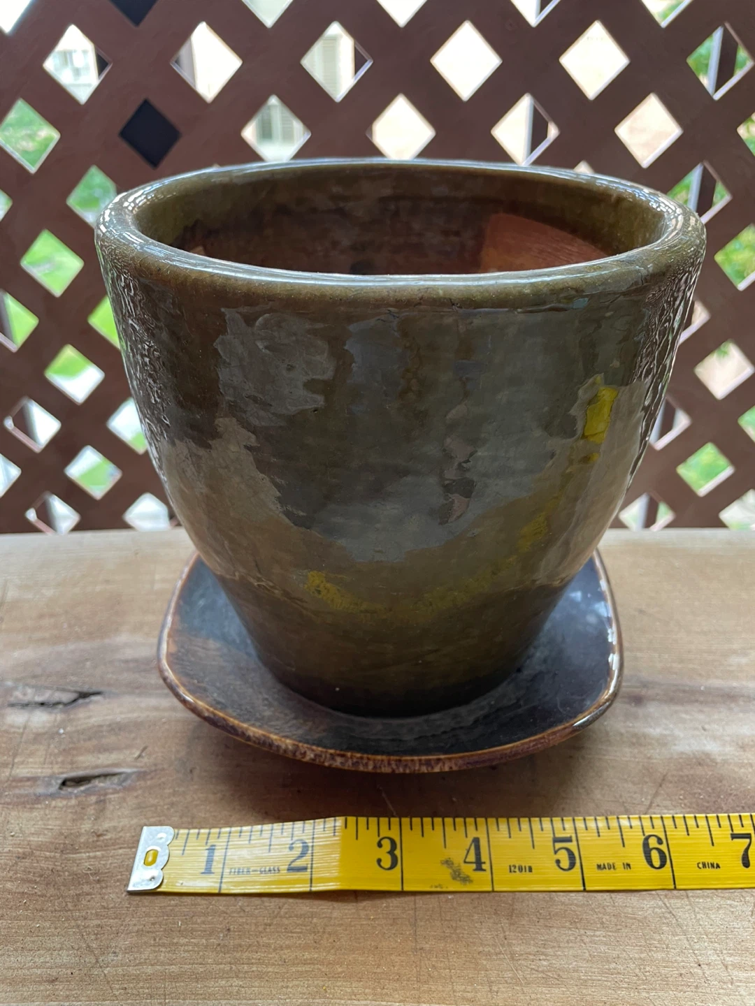 Ceramic Planter Pot with Saucer - photo 2