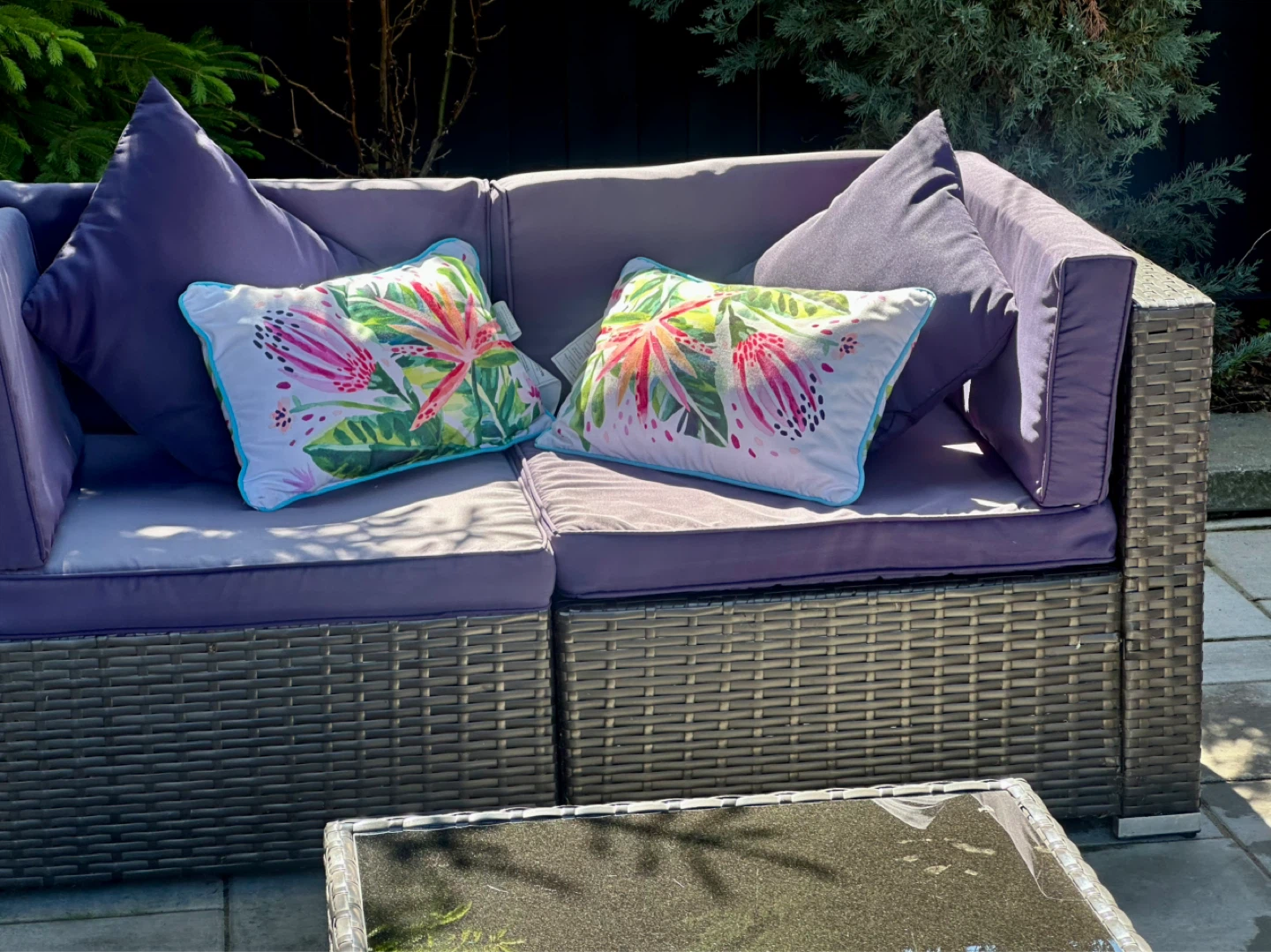 Rattan Outdoor Sectional Sofa Set with Coffee Table - photo 4