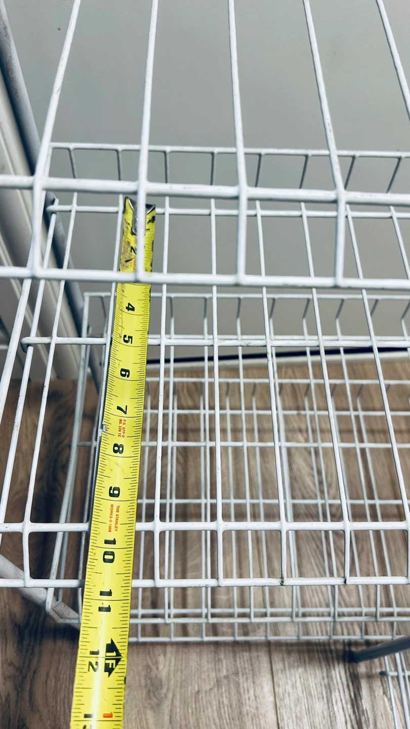 Set of 2 White Wire Storage Racks / Organizer Shelves - photo 4