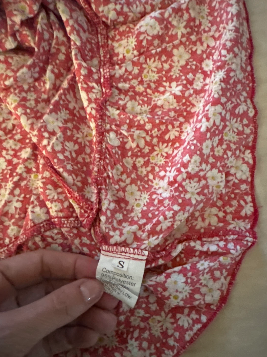 Red Floral Strapless Dress - photo 2