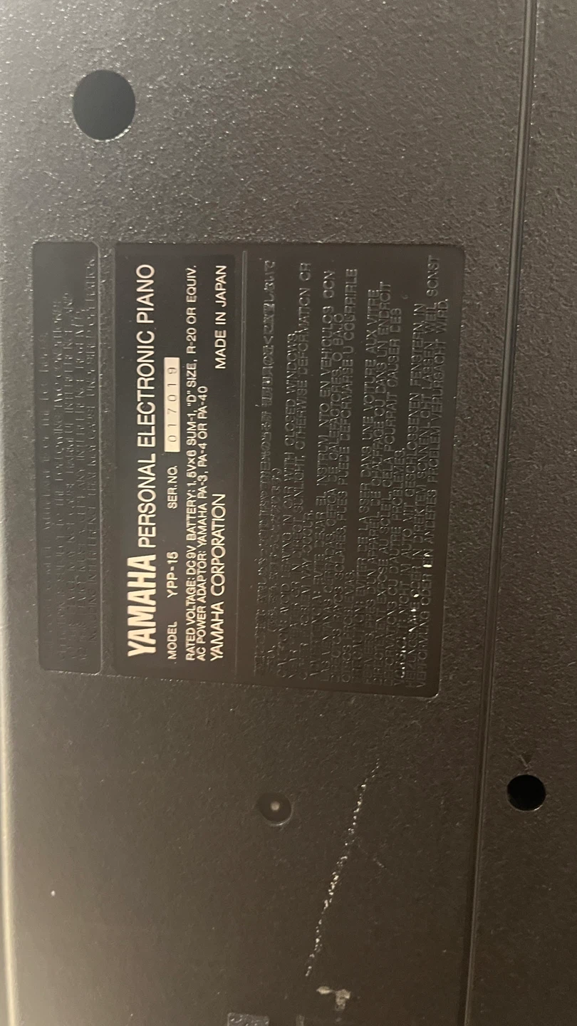 Yamaha YPR-15 Personal Electronic Piano - photo 2