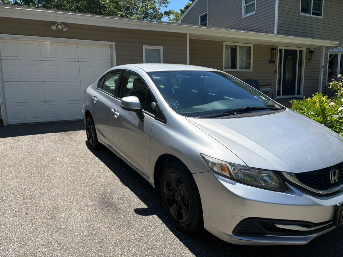 2013 Silver Honda Civic Sedan - photo 2