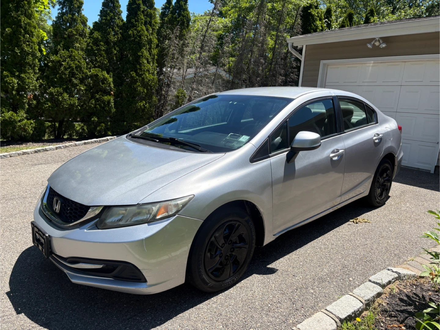 2013 Silver Honda Civic Sedan