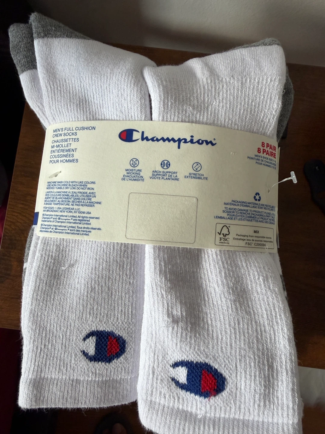 Champion Men's Performance Crew Socks - 8 Pairs - photo 2