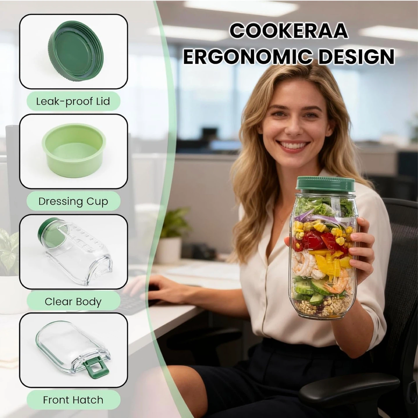 Salad Pod with Dressing Cup