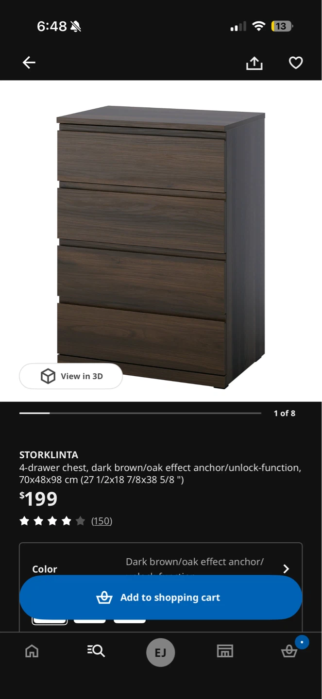 Darkbrown/black dresser - photo 3