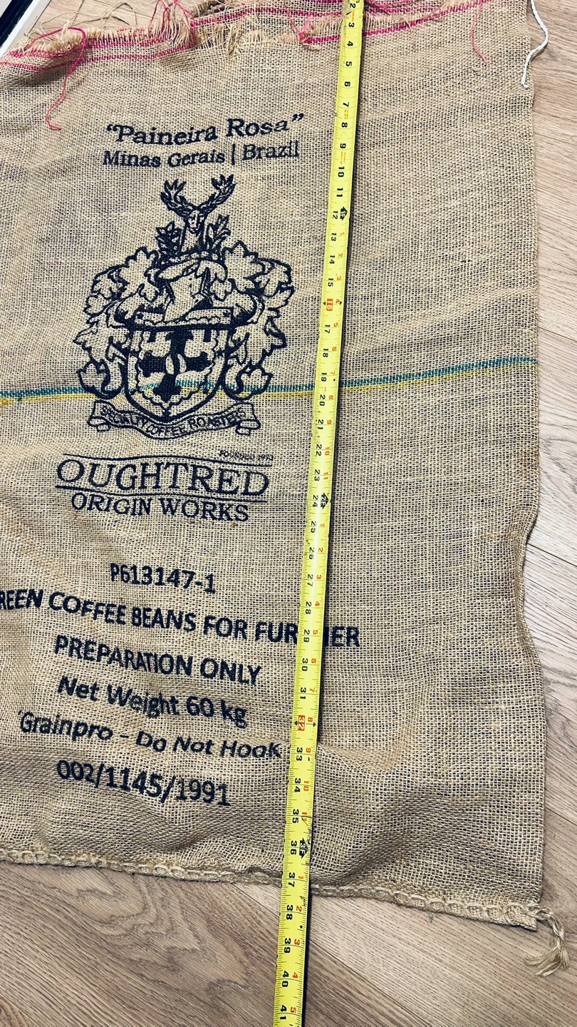 Large Burlap Coffee Bean Sack / Jute Bag – Brazil - photo 2