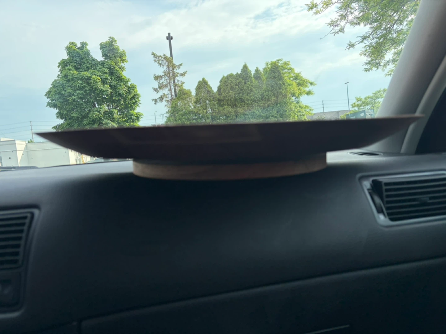 Large acacia wooden lazy Susan - photo 2
