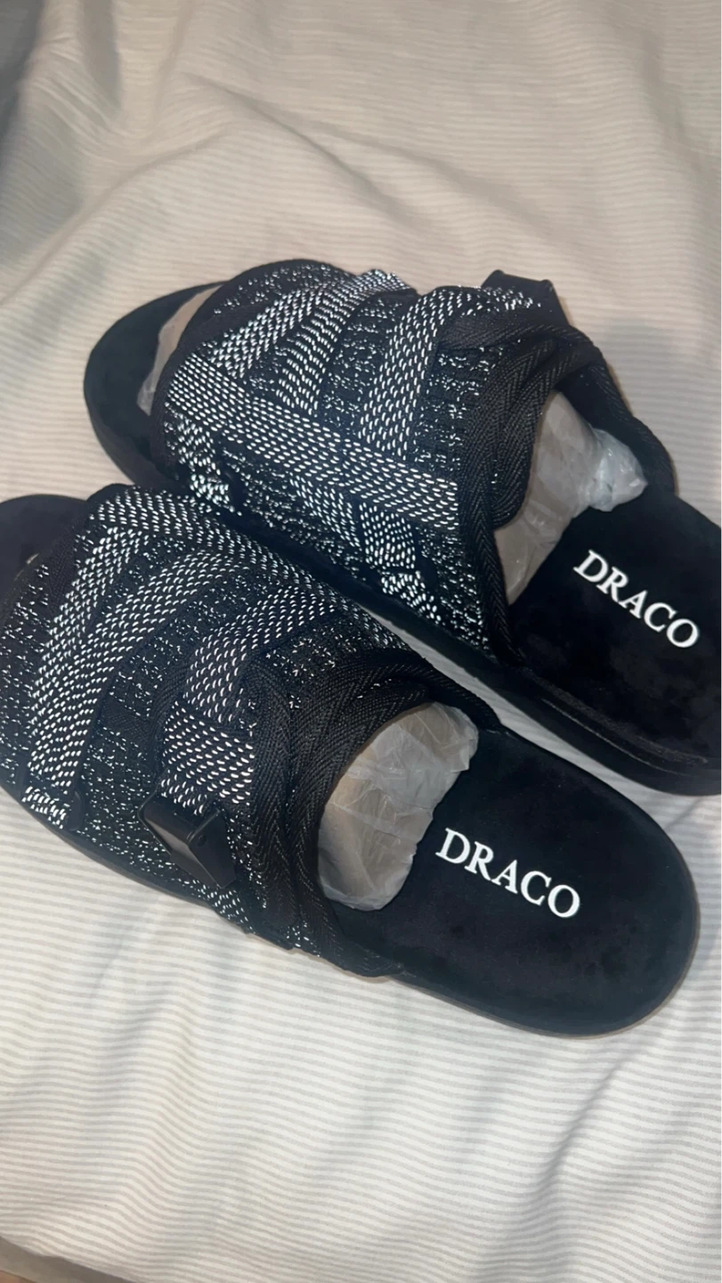 DRACO Slides - Black Thunder colorway