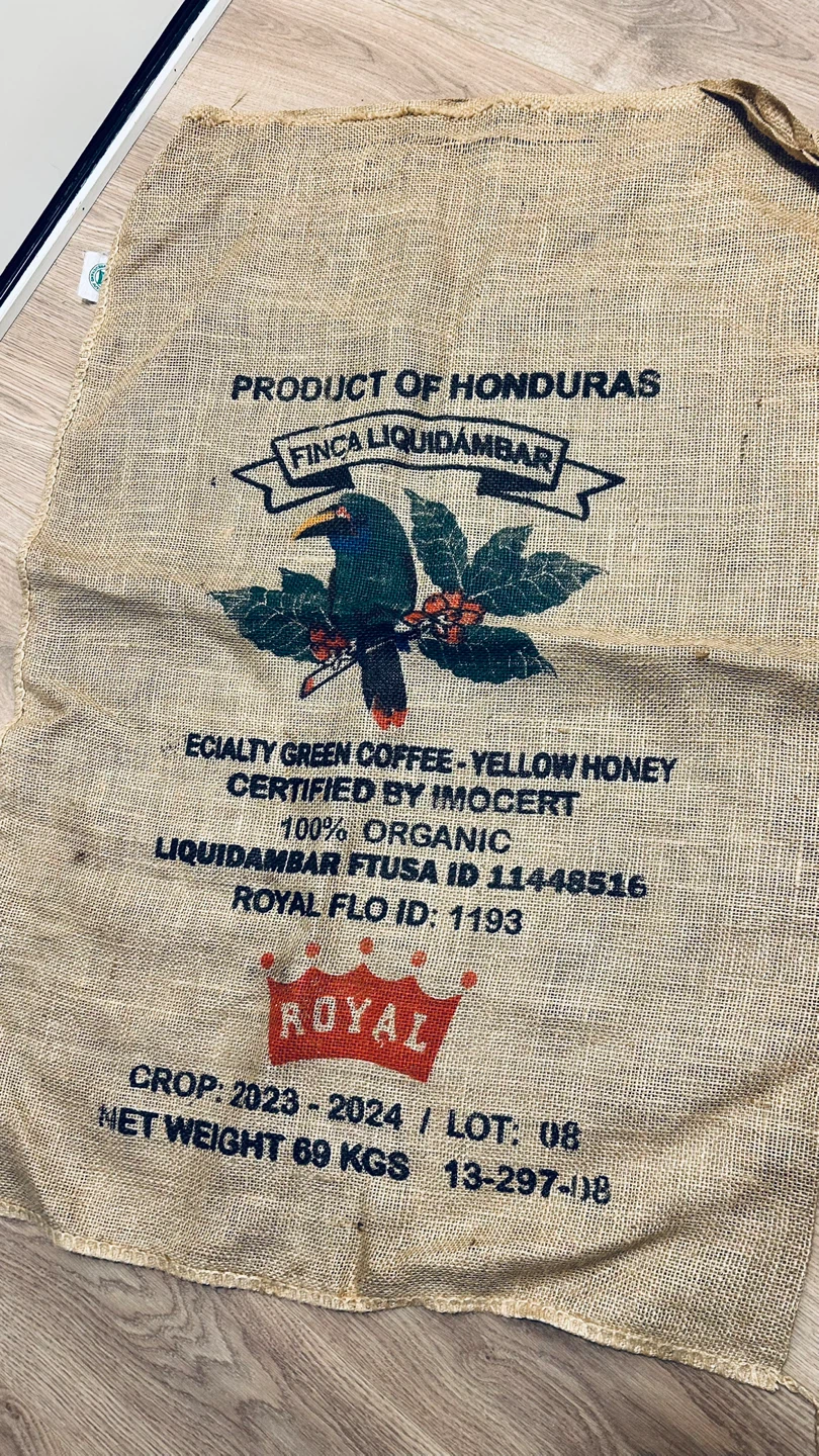 Vintage Burlap Coffee Bean Sack – Honduras Organic Coffee