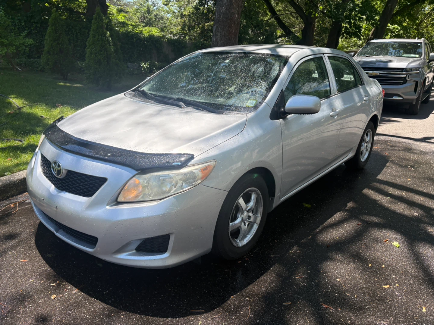 Silver Toyota Corolla Sedan