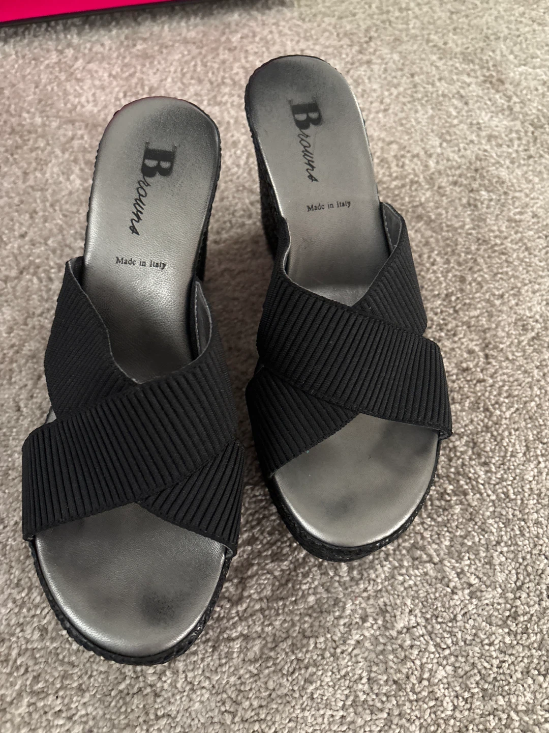 Browns Black Wedge Sandals - photo 3