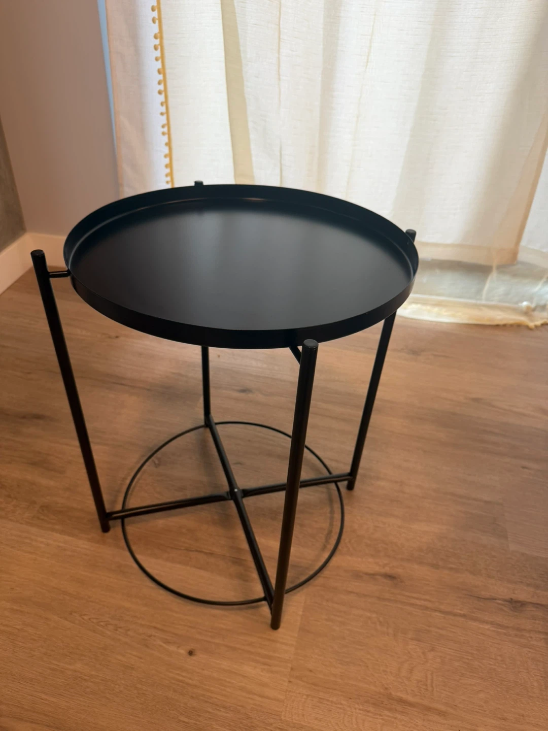 IKEA GLADOM Tray Table – Black – Removable Tray Top - photo 2