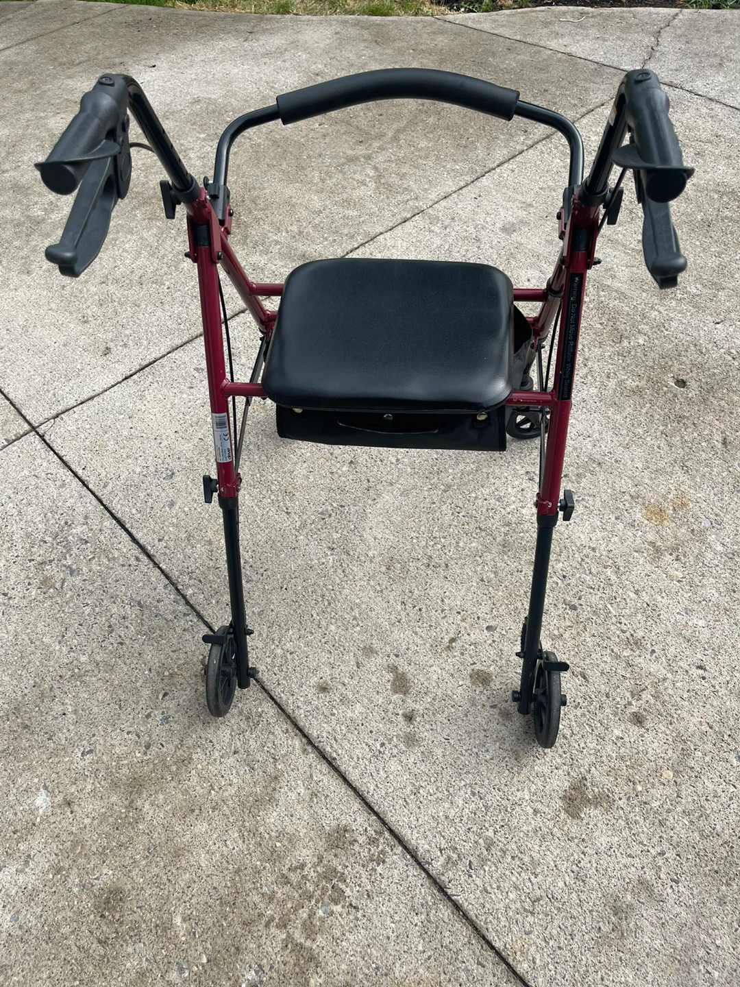 Drive Medical 3-Wheel Rollator Walker with Seat - photo 3