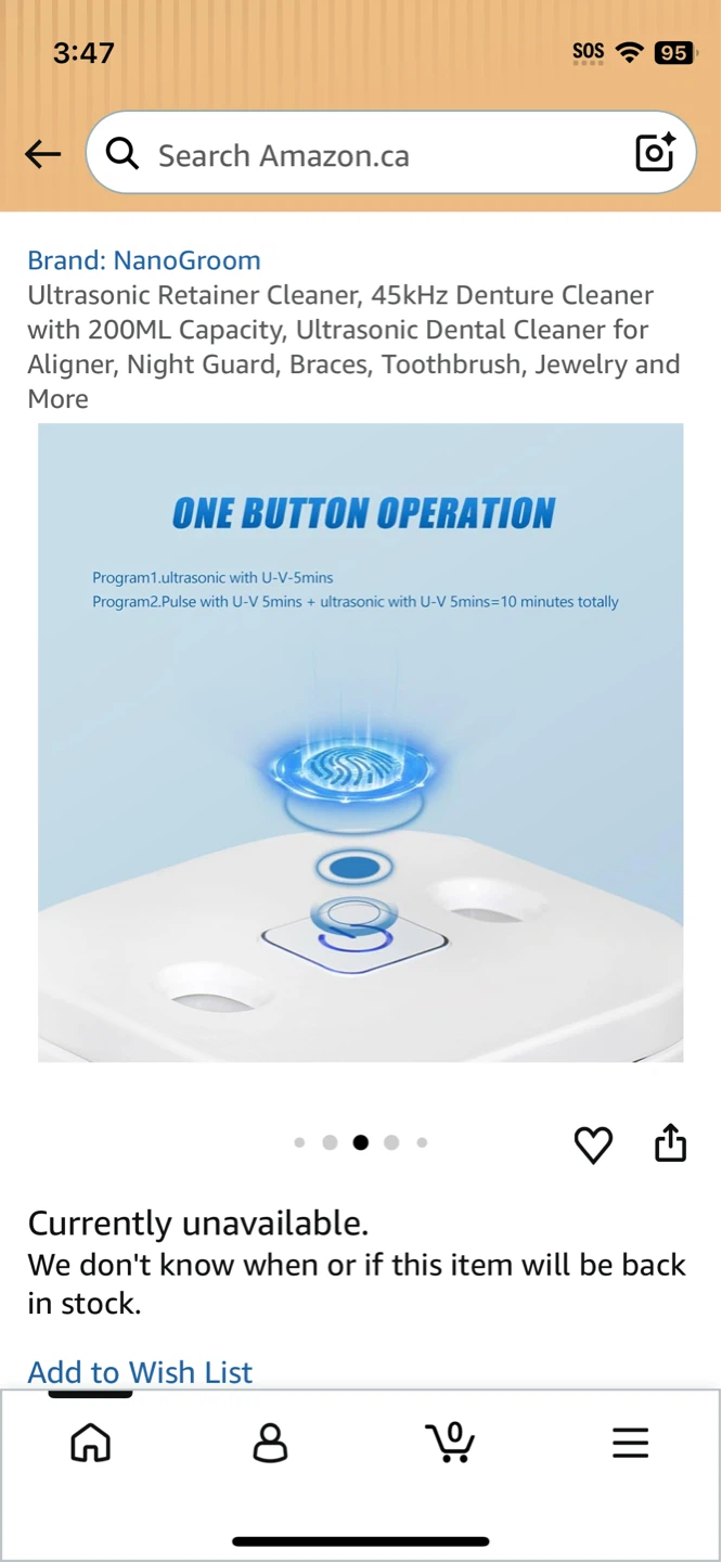 UV Ultrasonic Cleaning Machine for retainer,  jewelries,  braces - photo 4