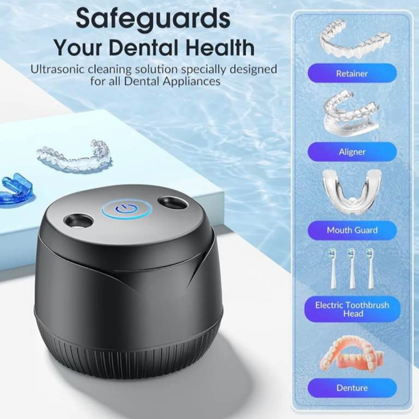 UV Ultrasonic Cleaner Machine, 45kHz Cleaner for Jewellery - photo 2