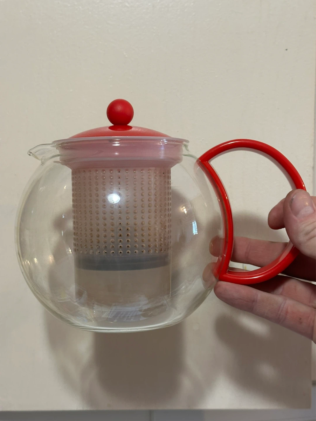 Bodum red French press