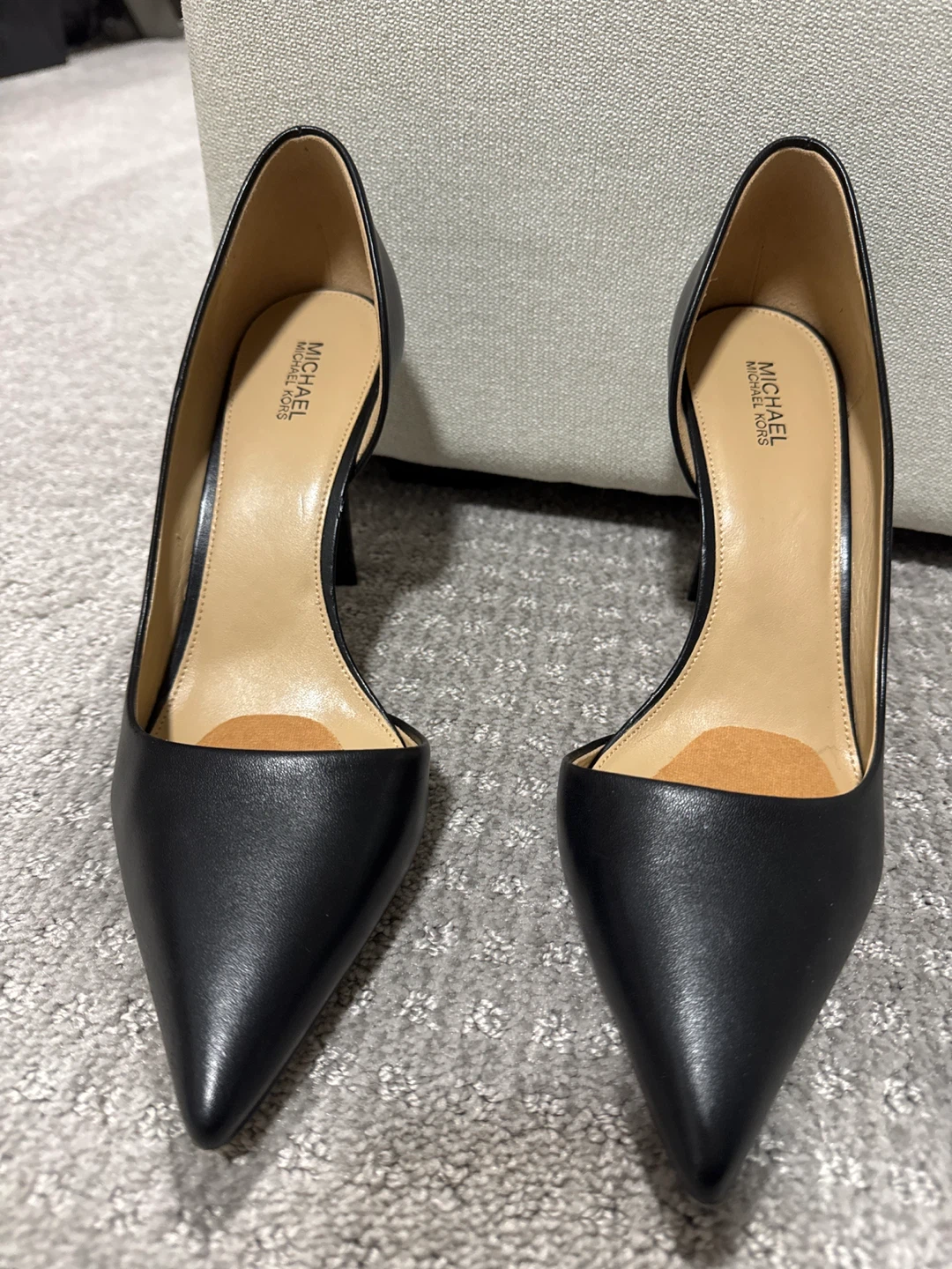 Michael Kors Black Leather Heels Size 9.5M