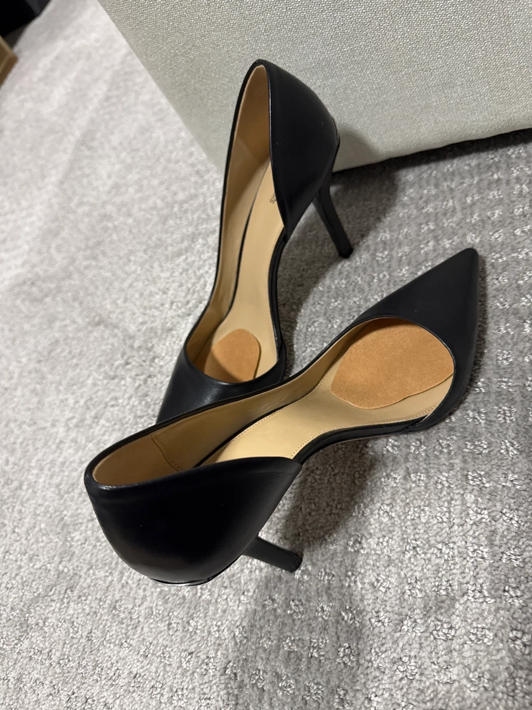 Michael Kors Black Leather Heels Size 9.5M - photo 3