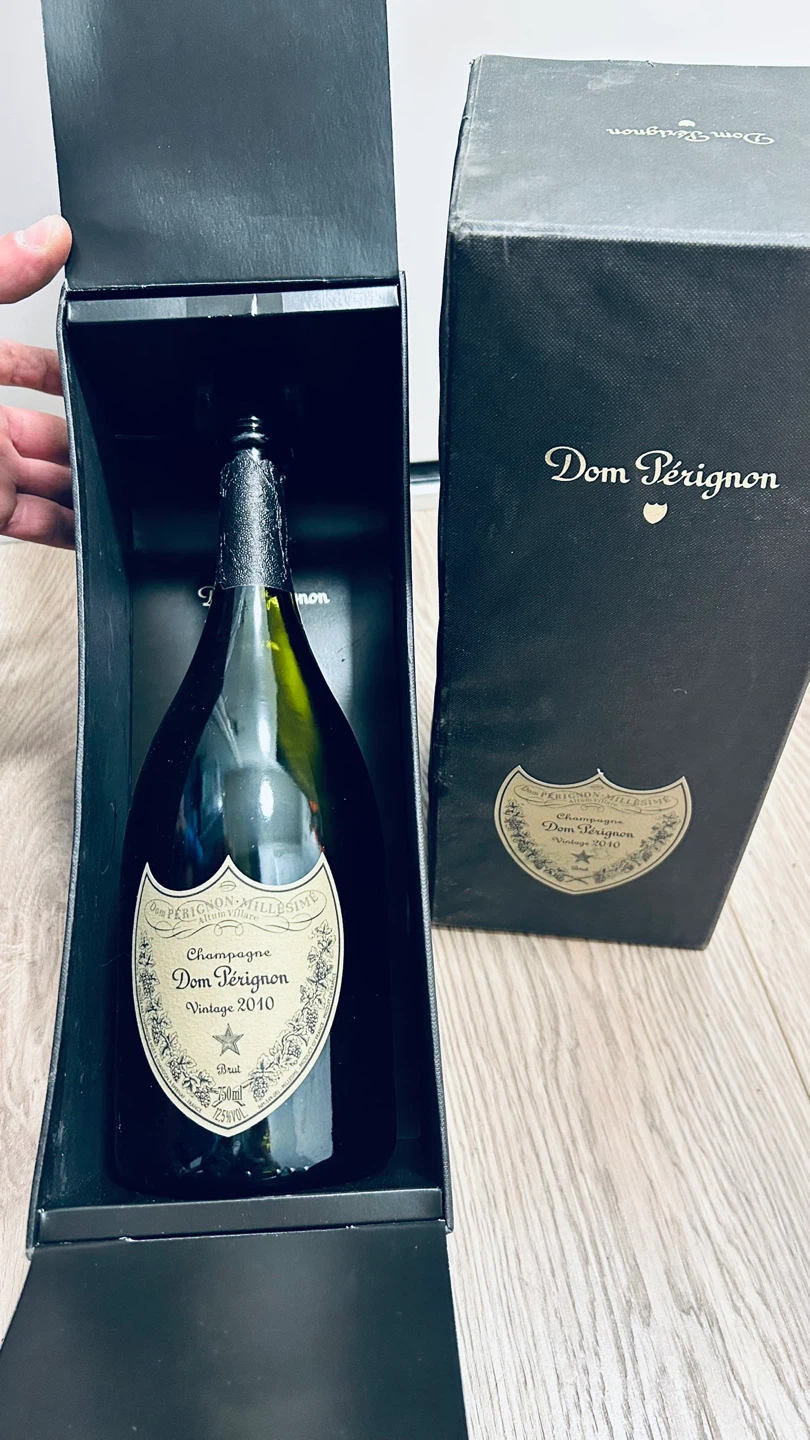 Dom Pérignon Vintage 2010 Champagne Bottle w/ Gift Box (Empty)