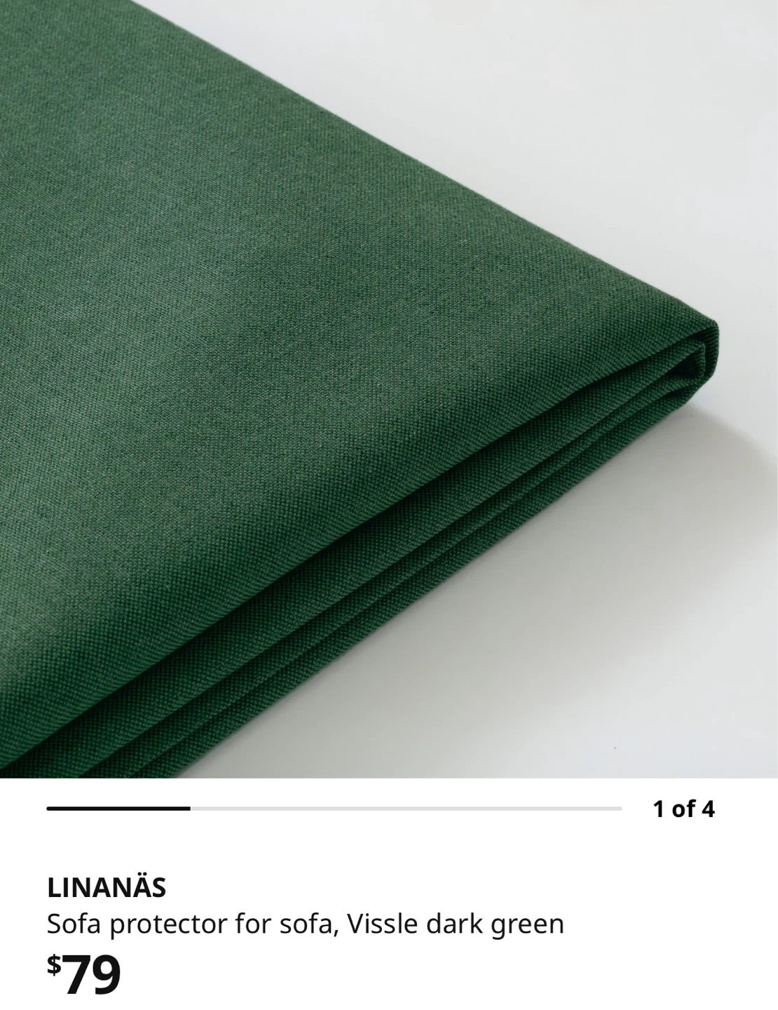 IKEA LINANÄS Sofa with Green Cover - photo 4
