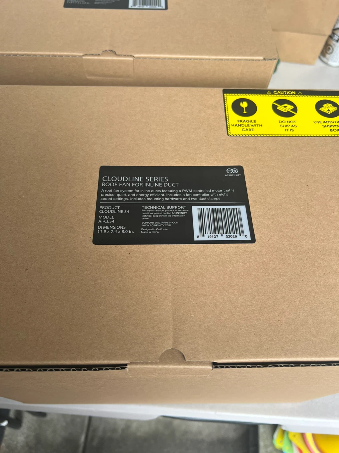 AC INFINITY CLOUDLINE S4, Quiet 4 In Inline Duct Fan with Speed - photo 3