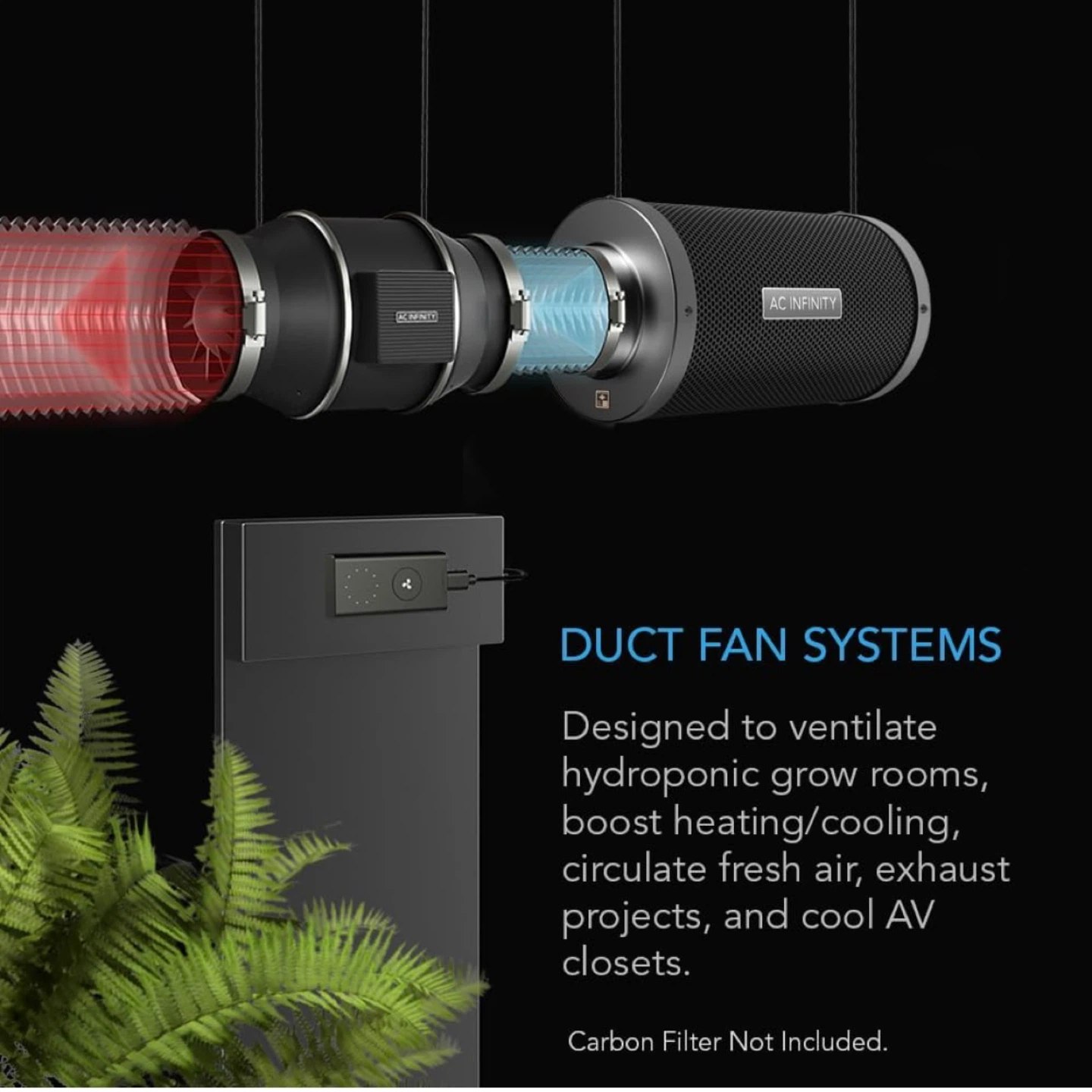 AC INFINITY CLOUDLINE S4, Quiet 4 In Inline Duct Fan with Speed - photo 5