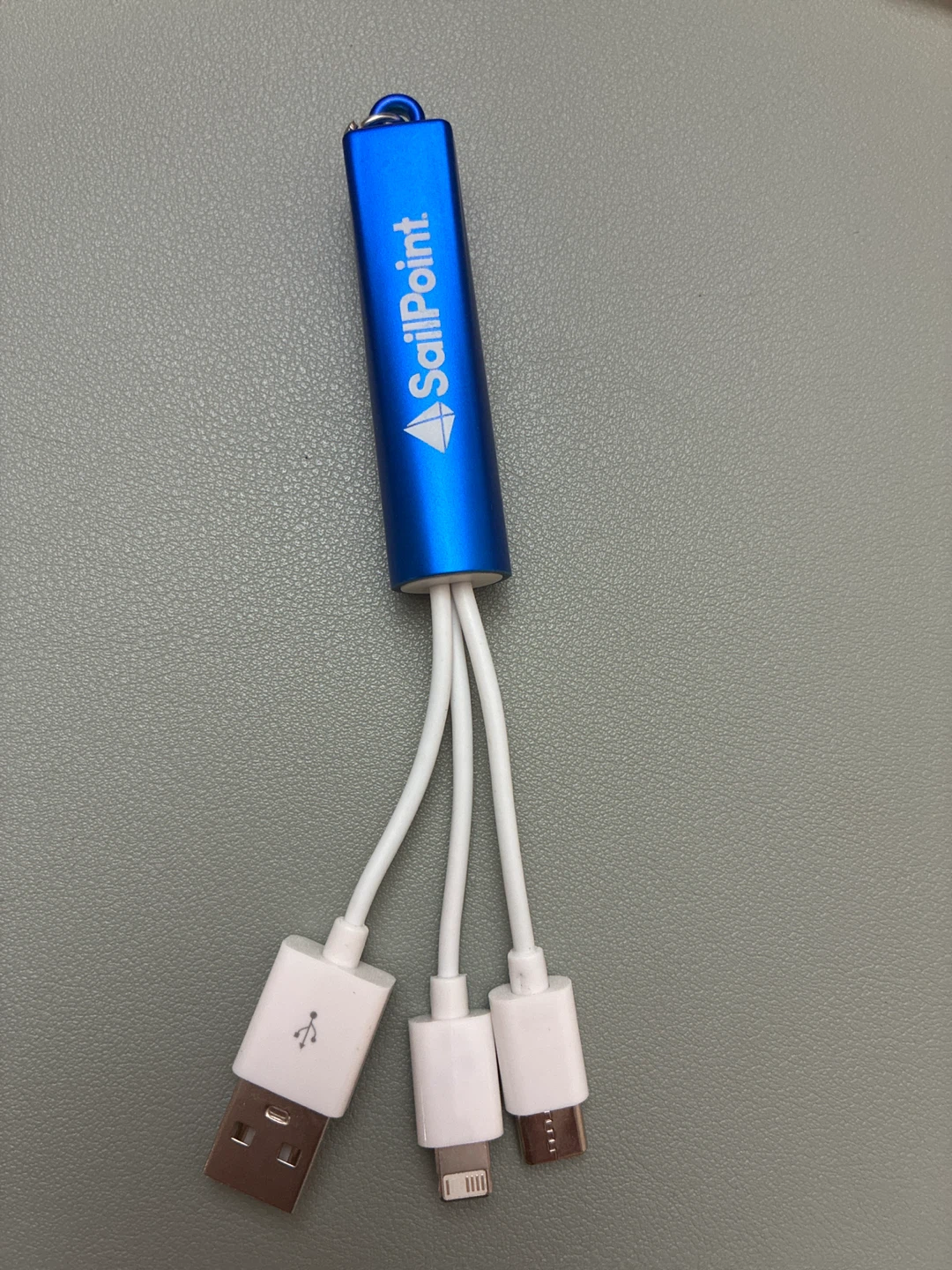 SailPoint Blue USB Charging Cable with Multiple Connectors