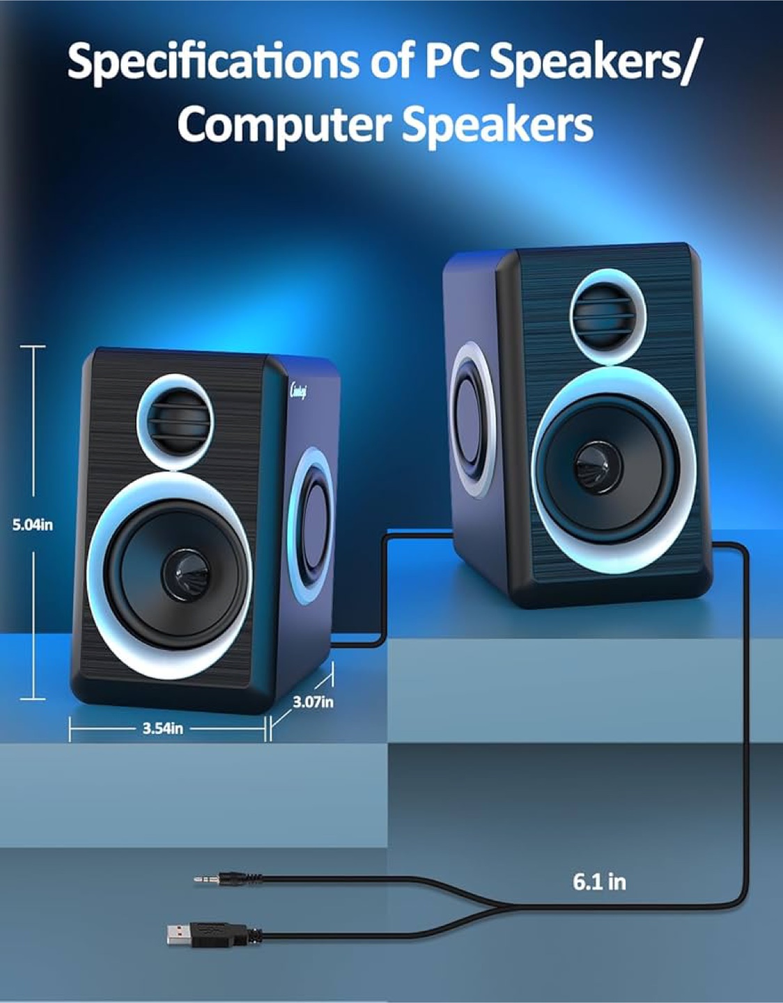 Gimtek Computer Speakers