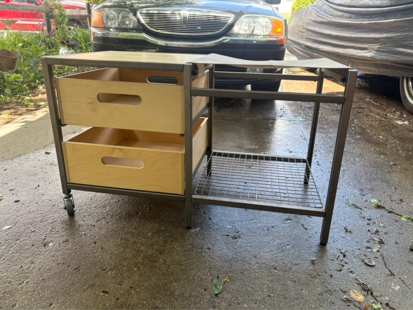 Rolling Kitchen Cart with Drawers - photo 2