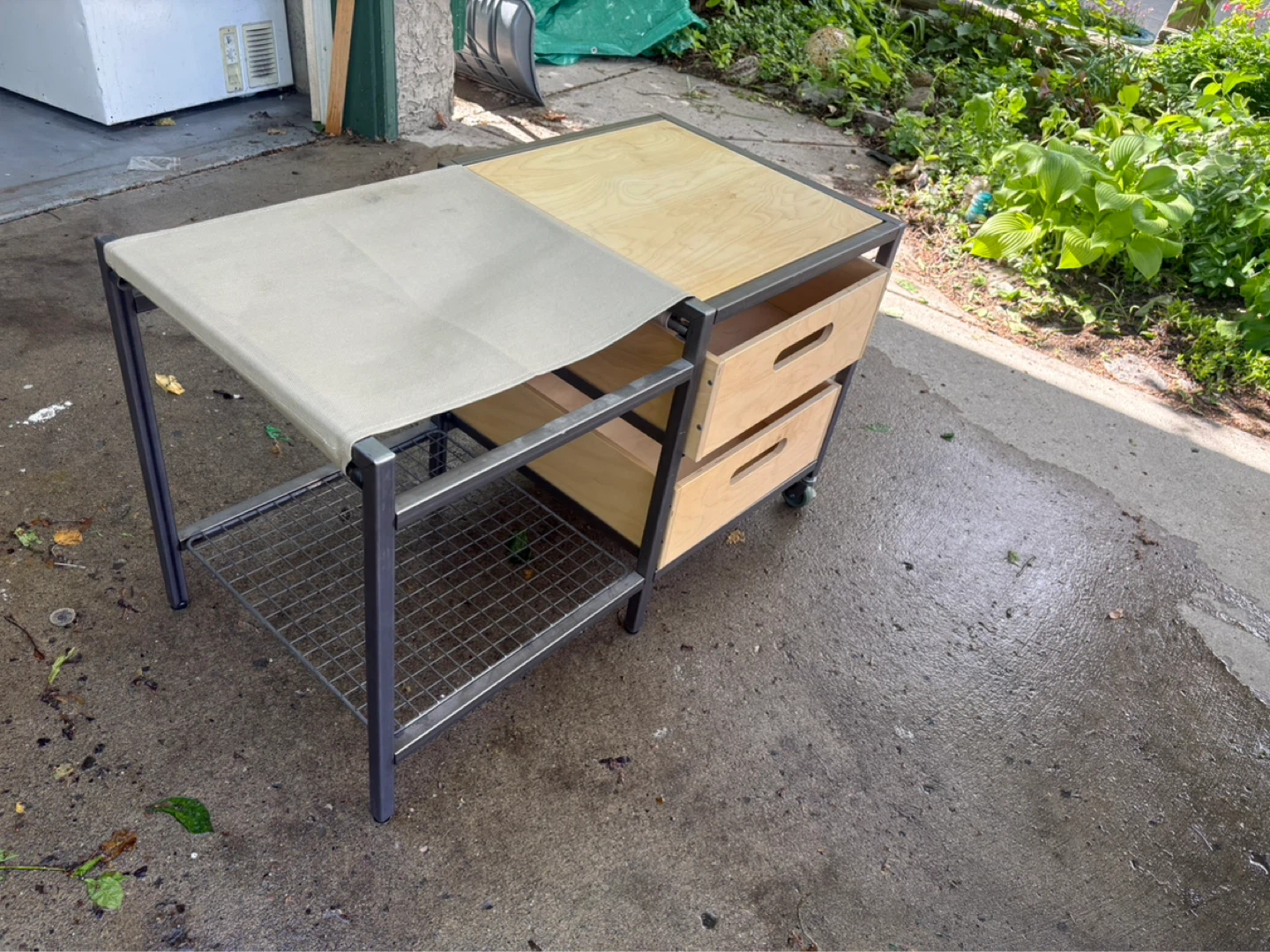 Rolling Kitchen Cart with Drawers