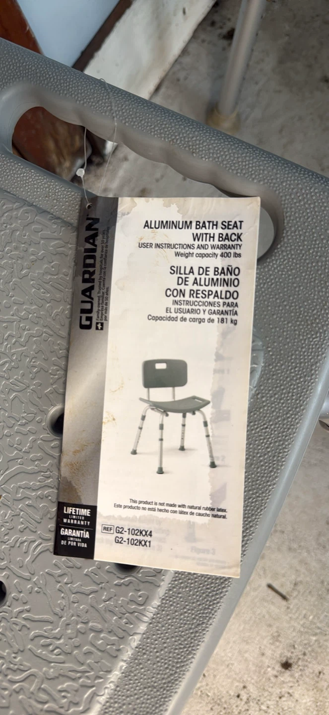 Guardian Aluminum Bath Seat with Back - photo 5