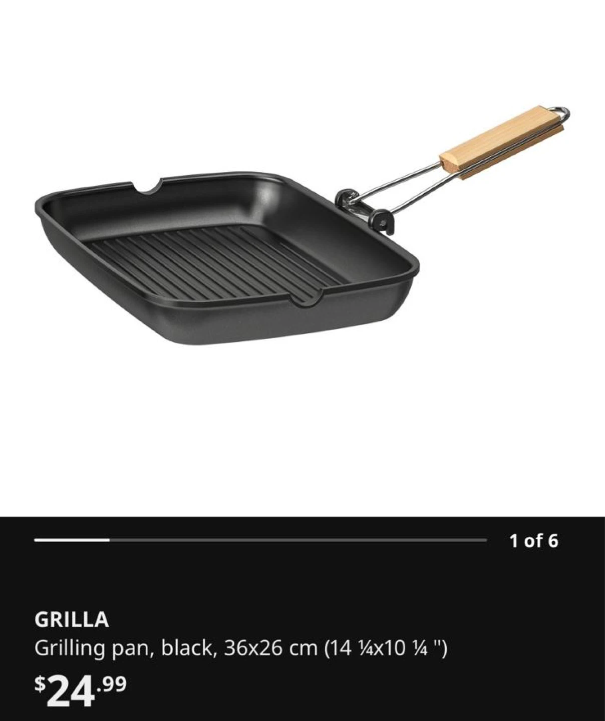 IKEA GRILLA Grilling Pan with Lid - photo 3