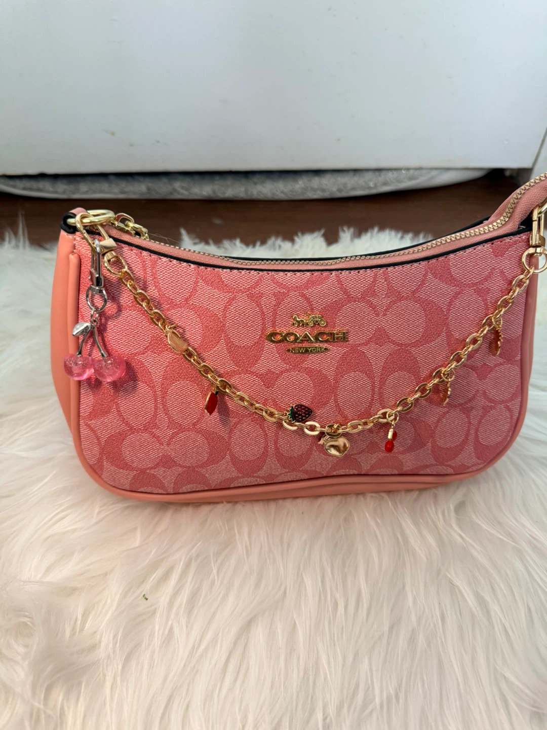 Pink coach bag