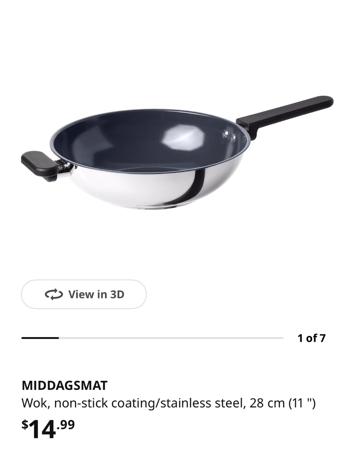 IKEA MIDDAGSMAT Wok 28 cm - photo 3