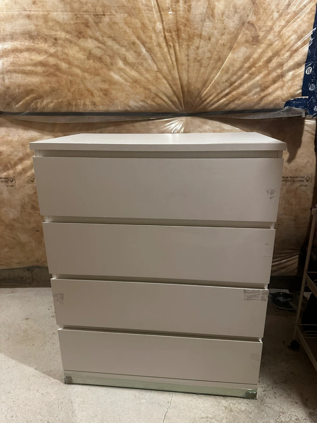 White 4-Drawer Dresser - photo 2