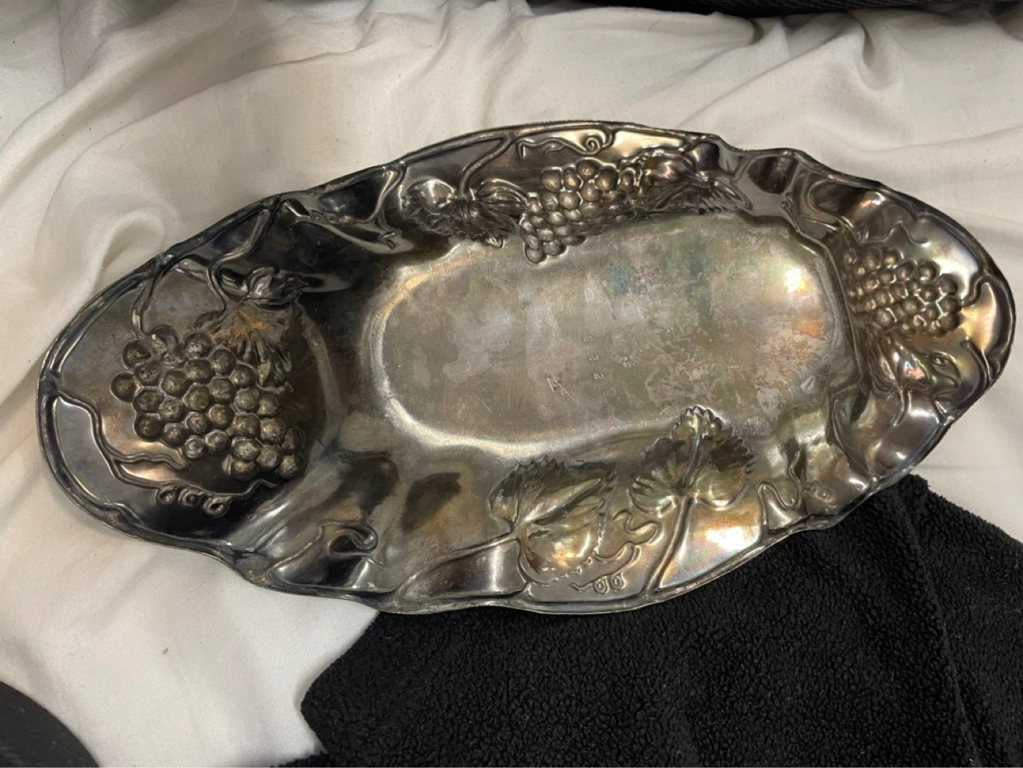 Vintagr P.A. Coon Silver MFG Co. quadruple plate dish - photo 2
