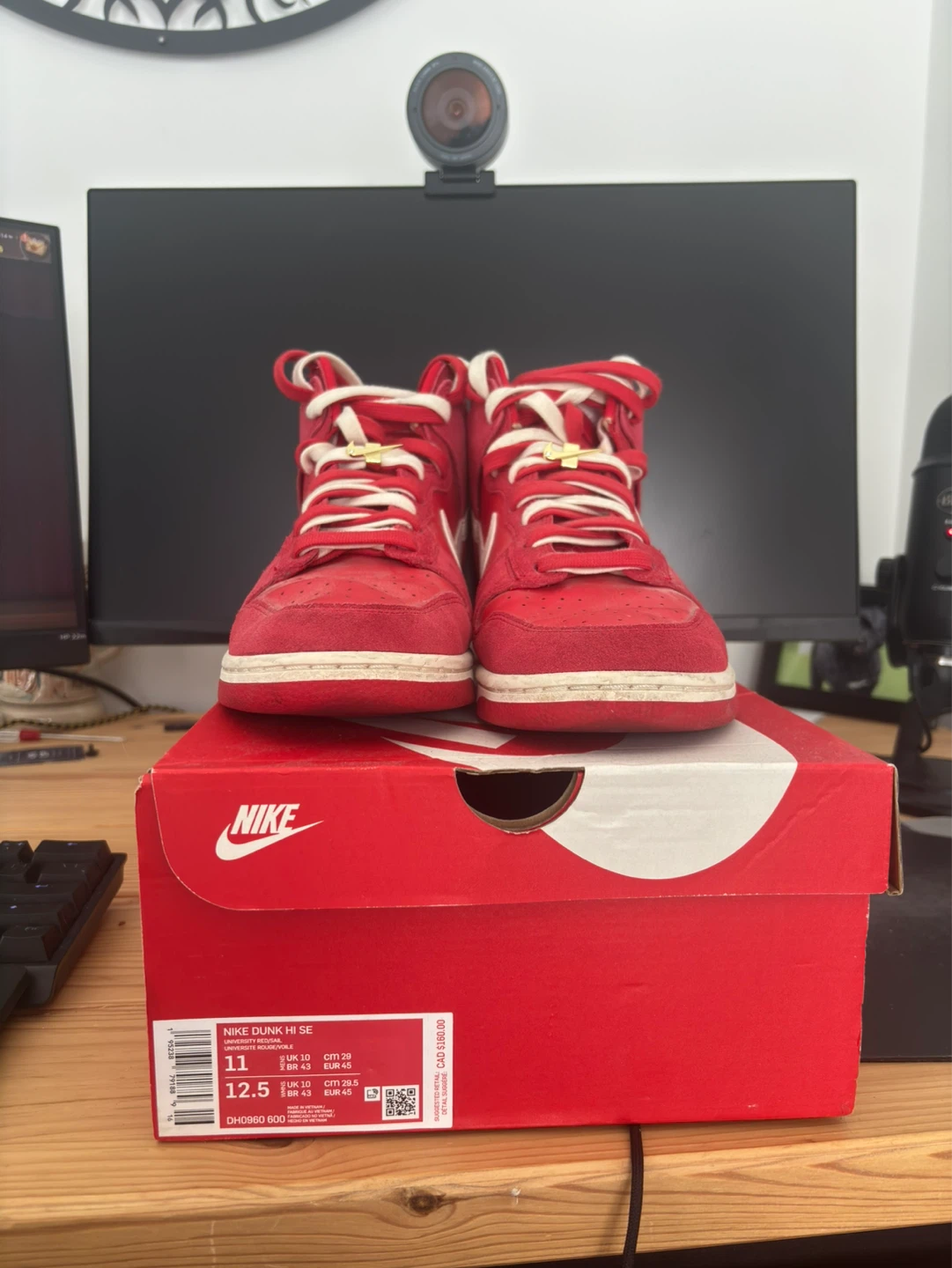 Nike Dunk High Top “First Use” University Red - photo 2