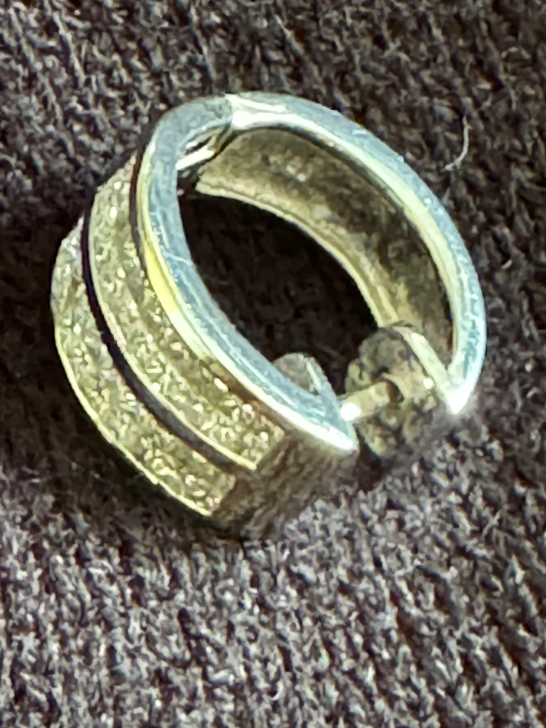 Muradov 18k White Gold Diamond Melee Hoop Earring - photo 4